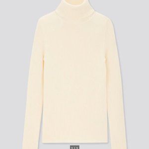Uniqlo Extra Fine Merino Wool Ribbed Turtle Neck
